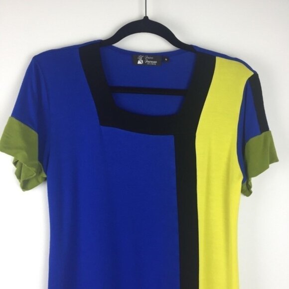 Jeune Jeunesse Knee Length Dress Square Collar - Picture 3 of 6